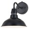 Vaxcel Buena Park Metal 1 Light Dusk to Dawn Black Outdoor Dome Barn Wall Lantern T0650 - alternate 2